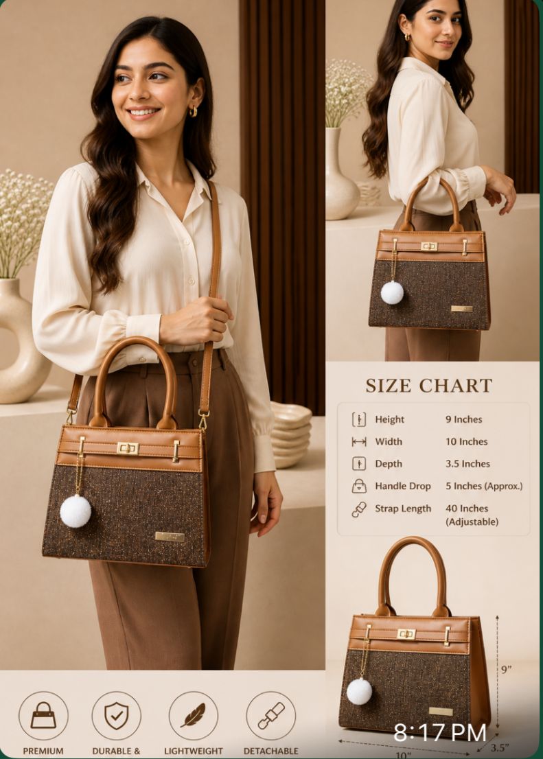 Elegant Women’s Luxury Handbag – Easy To Carry Premium Tote Bag
