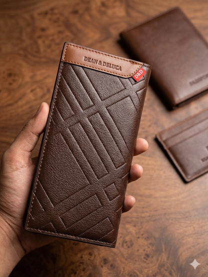 BlackBerry Premium Long Wallet for Men – Luxury Leather Wallet with Multiple Card Slots & Cash Compartments
