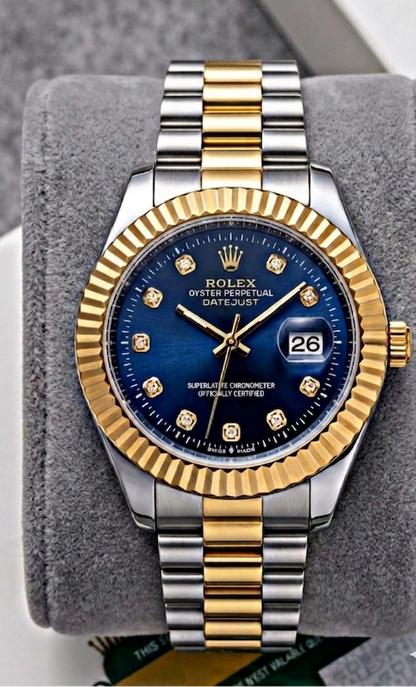 Luxury Cut Dial Waterproof Stainless Steel Watch
