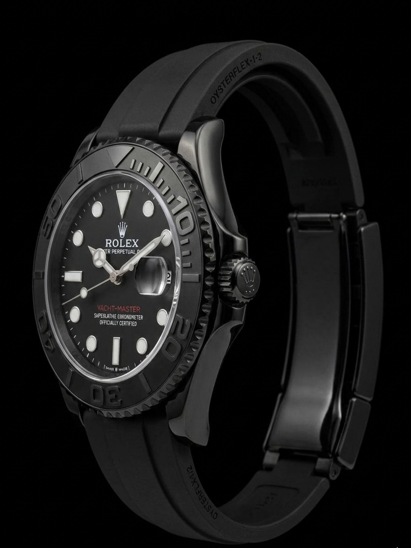 Luxury Black Rotating Bezel Waterproof Sports Watch