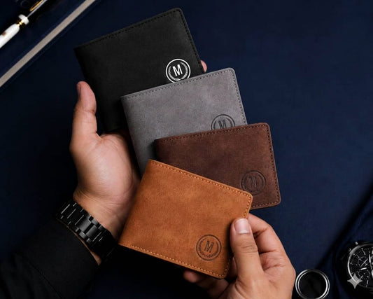 Luxury Vintage Bifold Men's Wallet – Premium Suede Leather Card Holder | Luxurious Hub