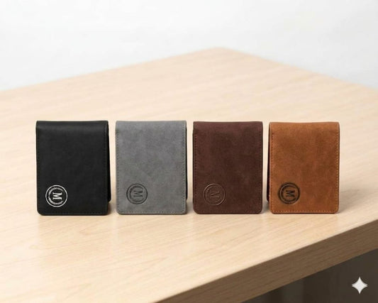 Luxury Vintage Bifold Men's Wallet – Premium Suede Leather Card Holder | Luxurious Hub