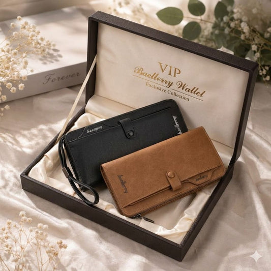 Premium Men's Long Wallet – Luxury Leather Zip Around Clutch Wallet
